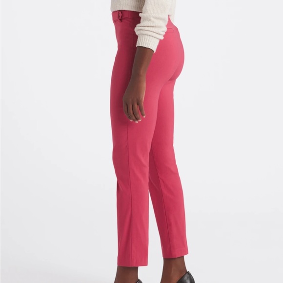 VIOLETS & ROSES
Pink Tenney Mid Rise Slim Straight Trouser Sz. 14 - Picture 3 of 7